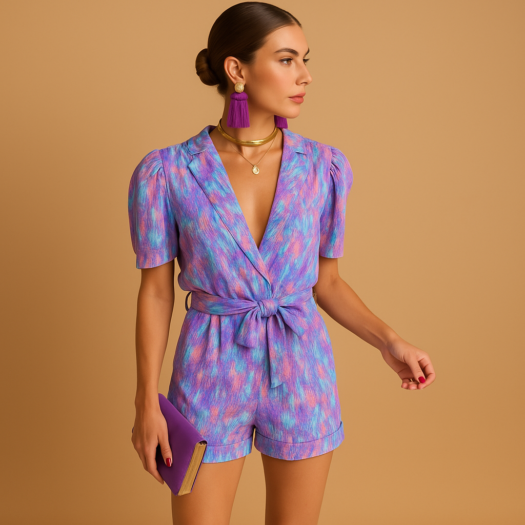 Flattering Jumpsuit with Built-In Belt for Women | Mila