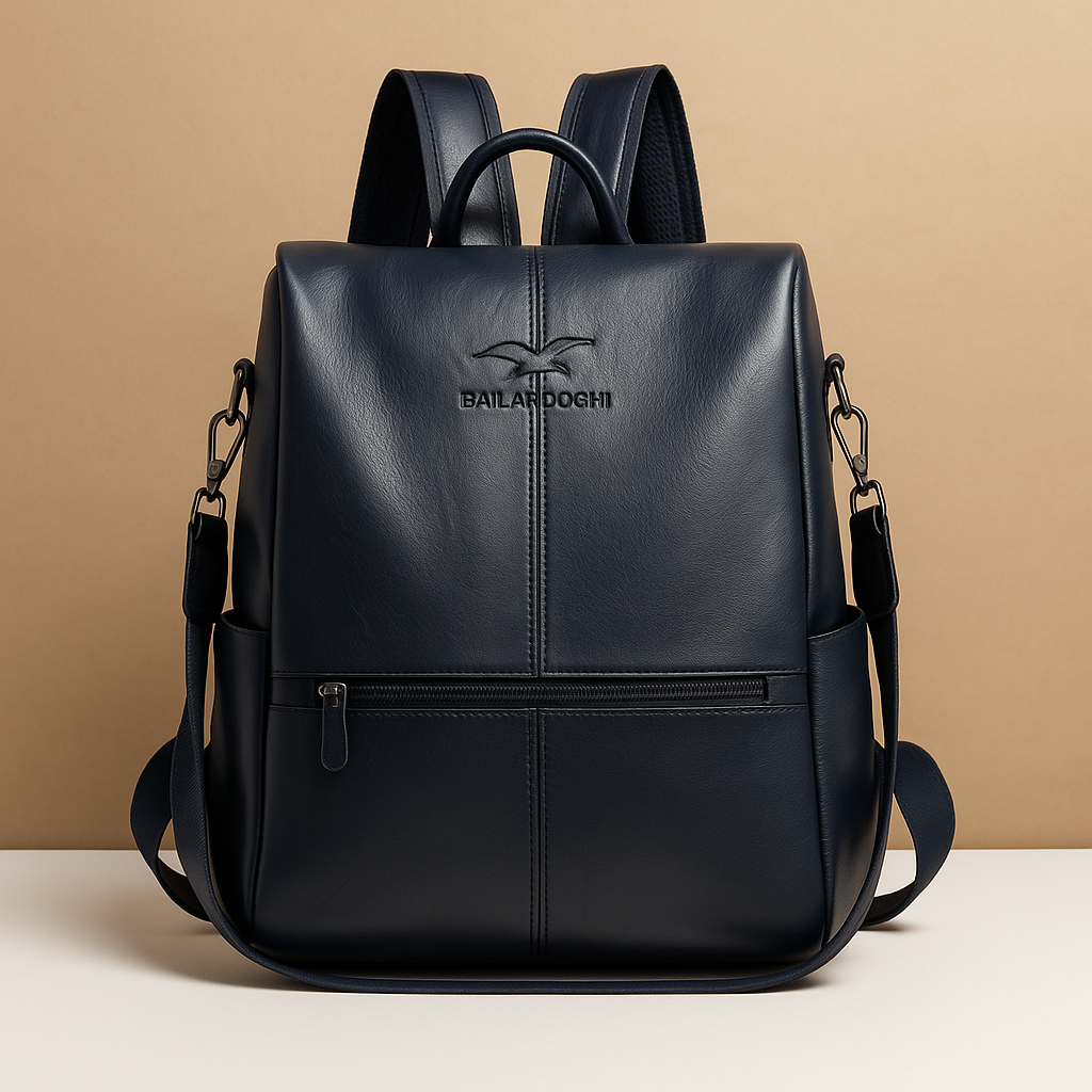 Anti-theft leather backpack for women | Meredith