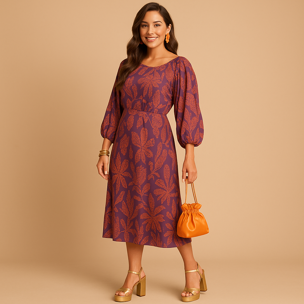 Elegant A-Line Maxi Dress for All Seasons | Femke