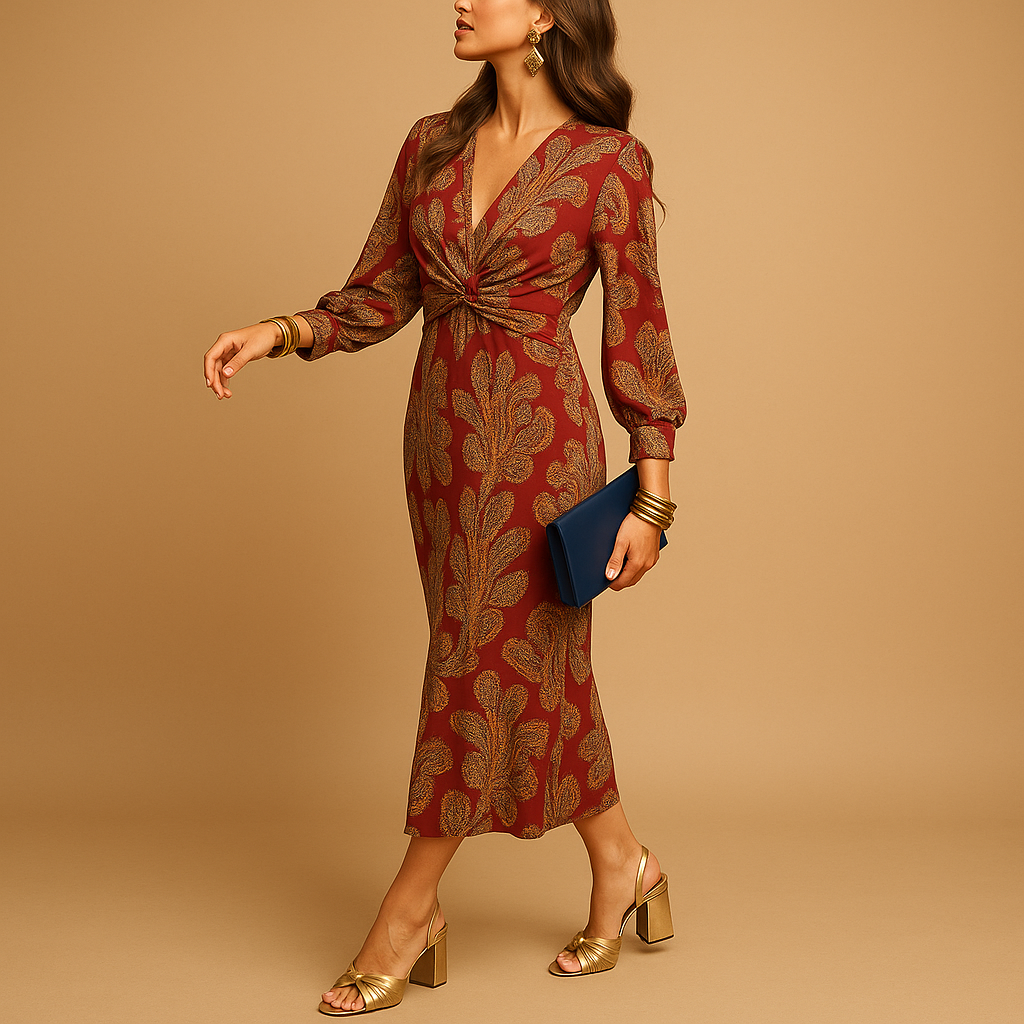 Elegant A-Line Maxi Dress for All Seasons | Femke