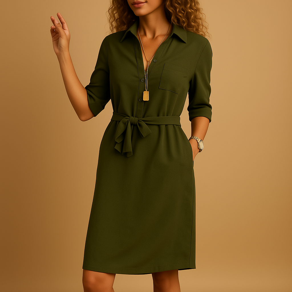 Elegant Casual Women's Dress with Modern Cut | Milou
