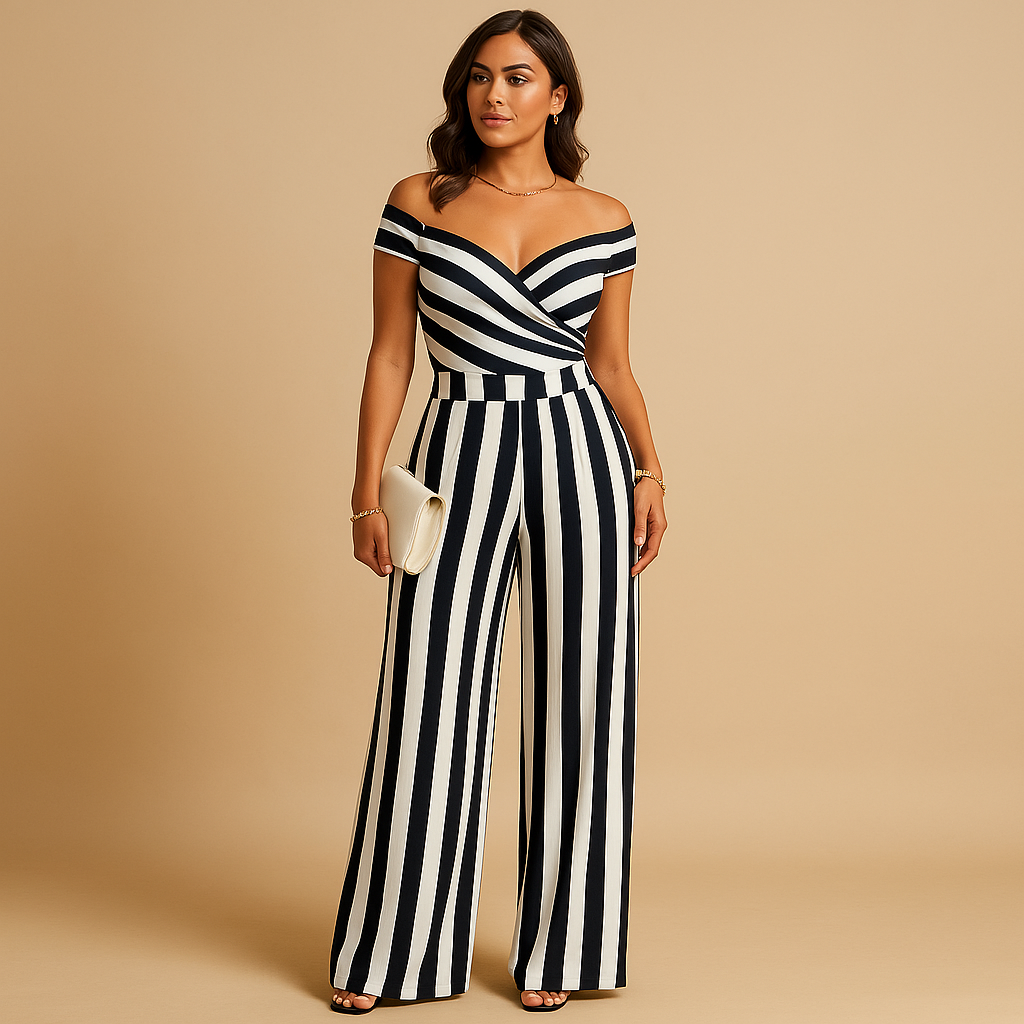 Womens Jumpsuit with Floral Print and Off-Shoulder Design | Juliette