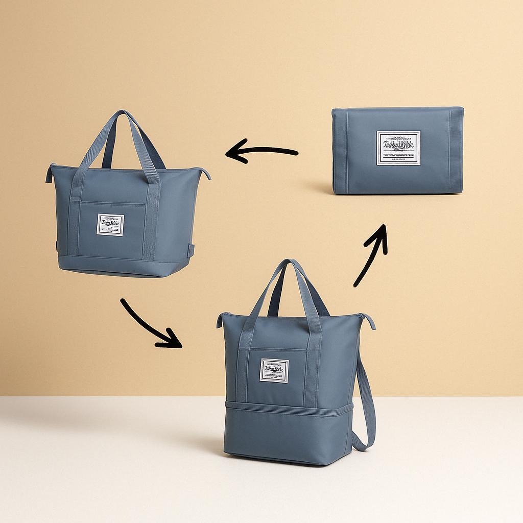 Expandable foldable travel bag for women | Harper