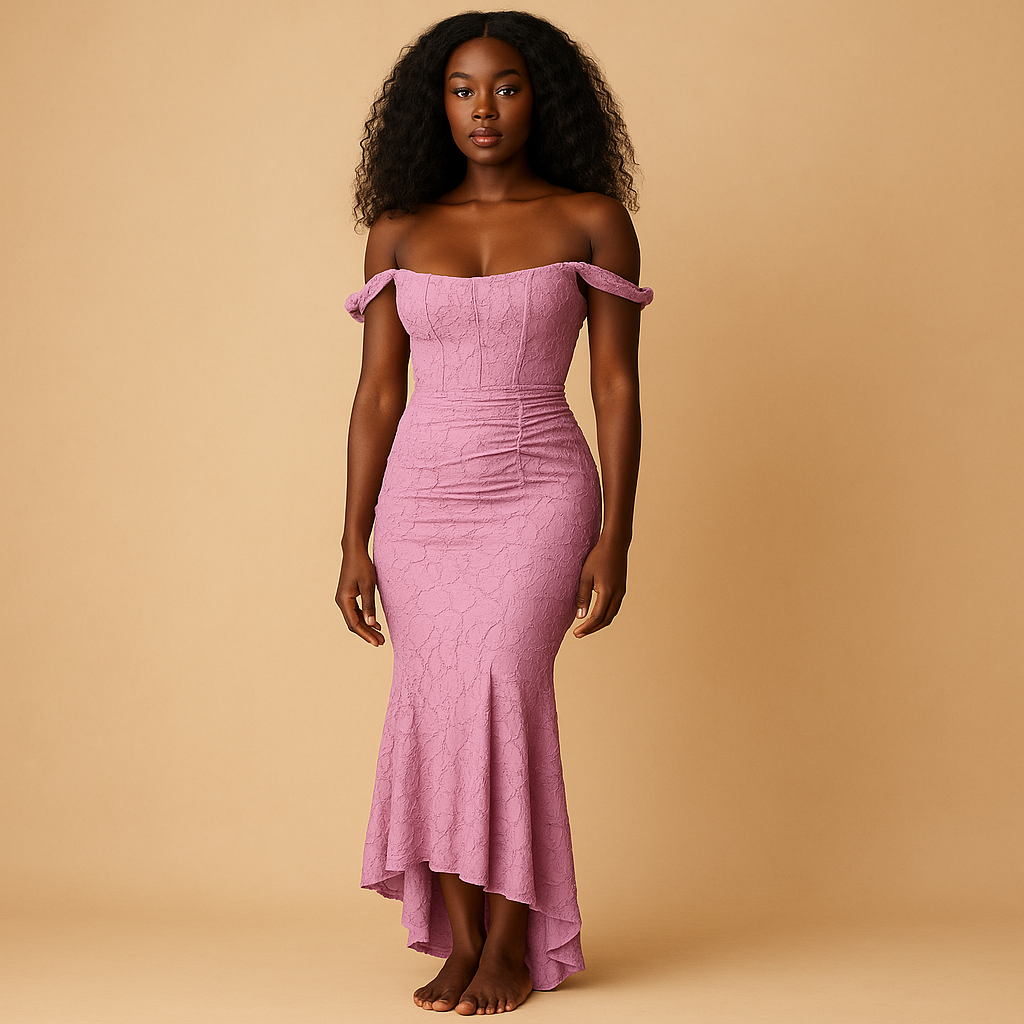 Summer Floral Midi Dress for Women in Lightweight Fabric | Elina