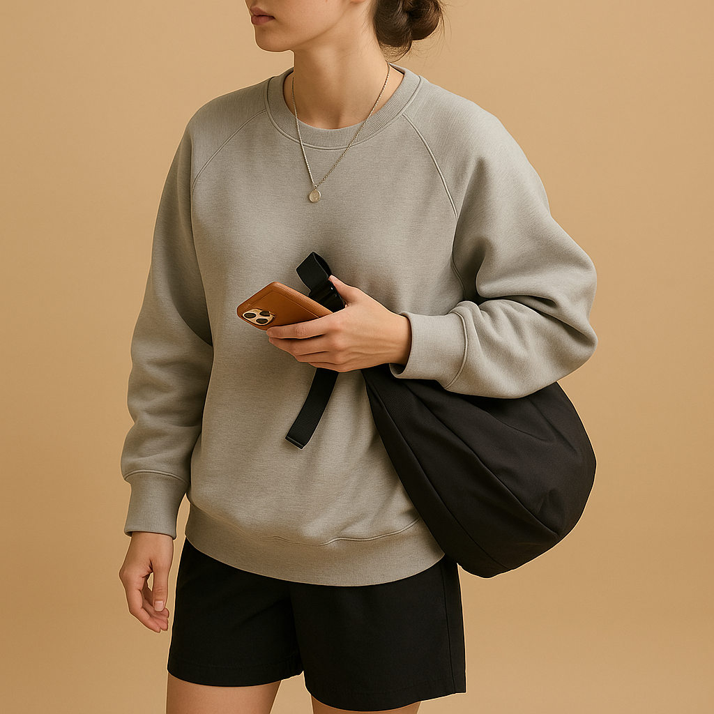 Puffer-style crossbody bag with thick strap for women | Brielle