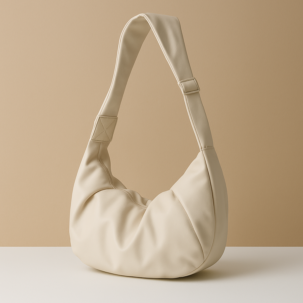 Puffer-style crossbody bag with thick strap for women | Brielle
