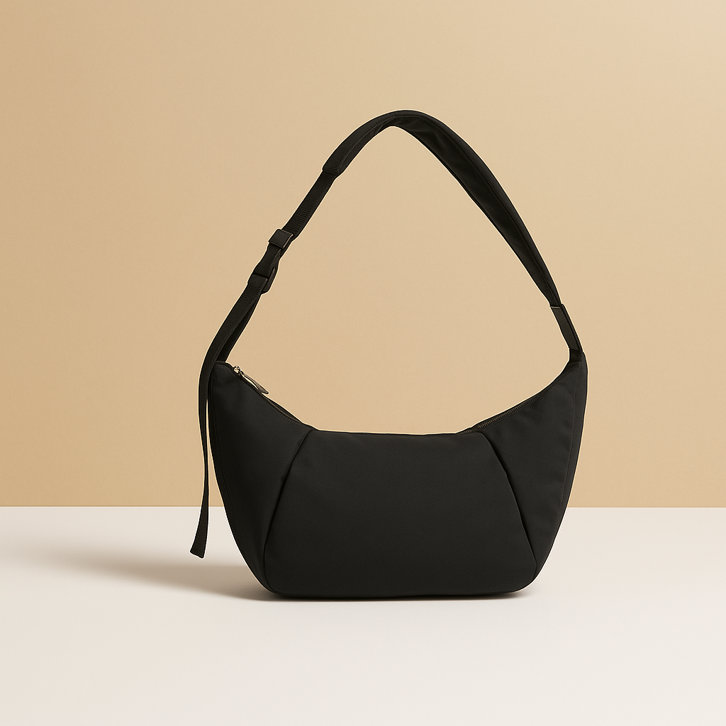 Puffer-style crossbody bag with thick strap for women | Brielle