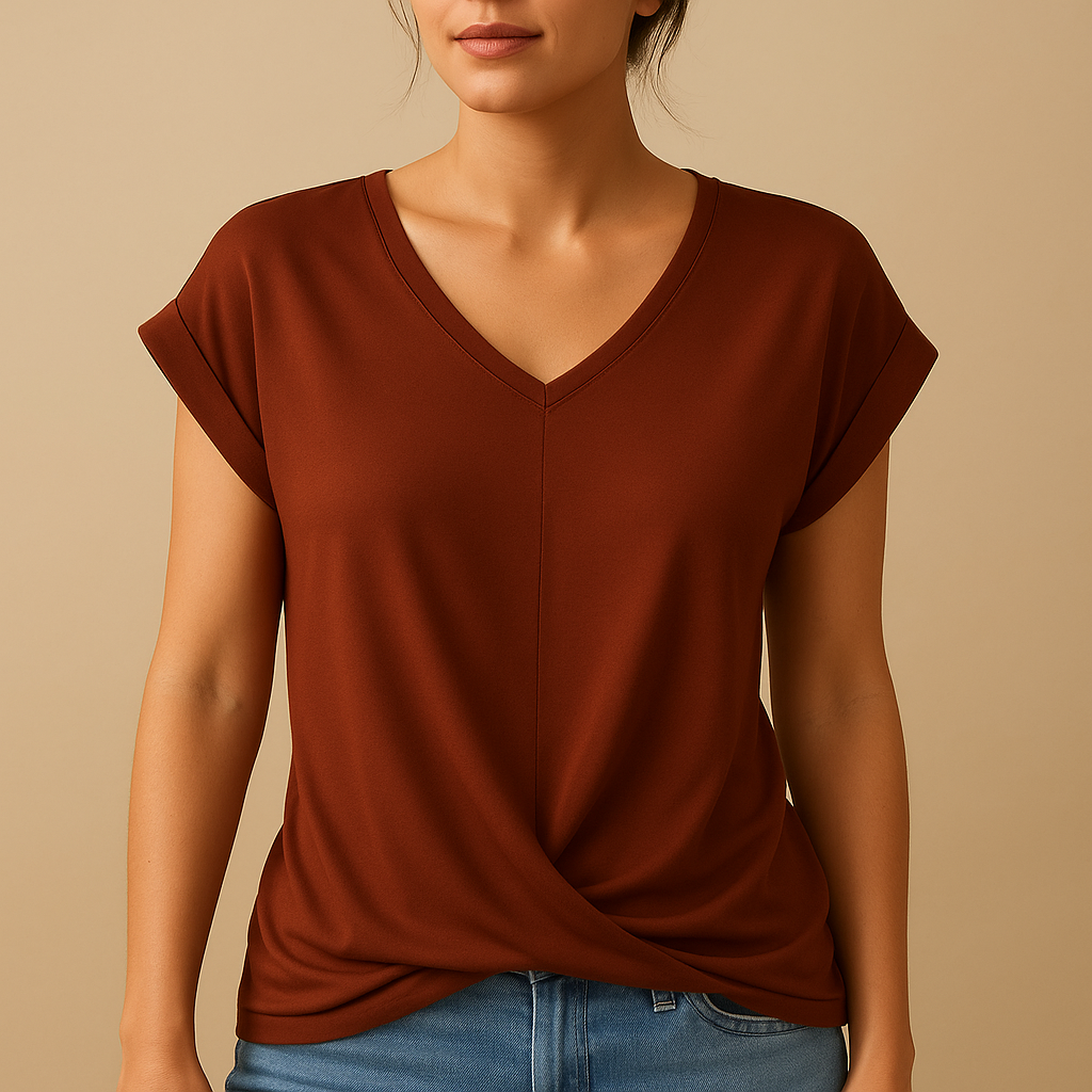 Women's Blouse with Flattering V-Neck for Any Occasion | Joline