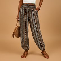 Wide Leg Pants for Women - Chic Boho High Waist Style | Elena