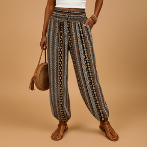 Wide Leg Pants for Women - Chic Boho High Waist Style | Elena