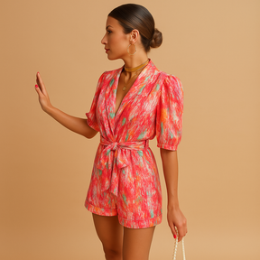 Flattering Jumpsuit with Built-In Belt for Women | Mila