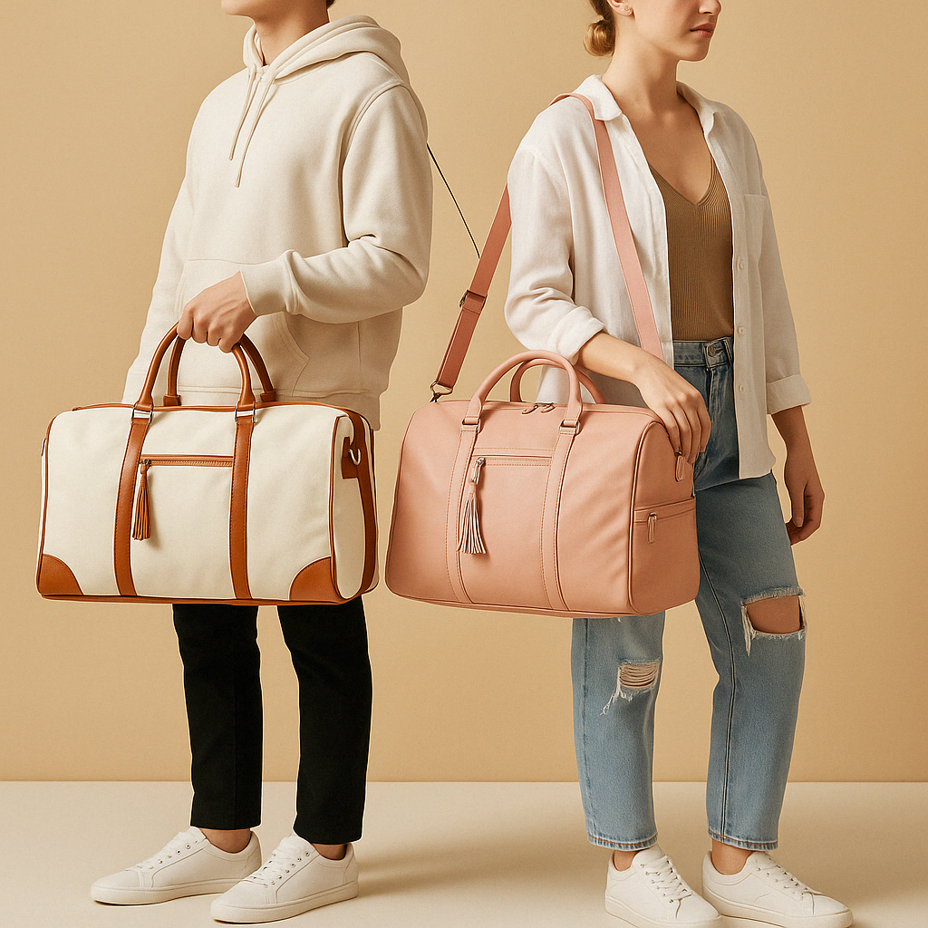 Water-resistant garment duffle bag for women | Amelia