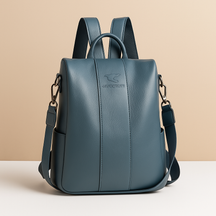 Anti-theft leather backpack for women | Meredith