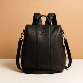 Anti-theft leather backpack for women | Meredith