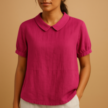 Elegant Women's Blouse with Tailored Fit for Office Wear | Floor