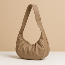 Puffer-style crossbody bag with thick strap for women | Brielle