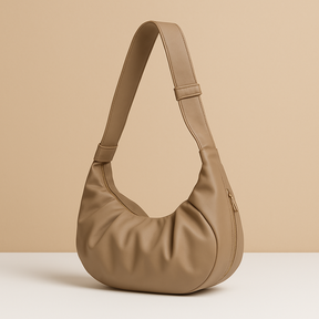Puffer-style crossbody bag with thick strap for women | Brielle