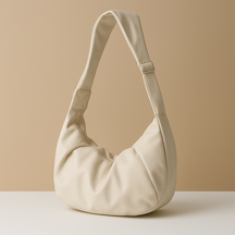 Puffer-style crossbody bag with thick strap for women | Brielle