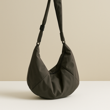 Puffer-style crossbody bag with thick strap for women | Brielle
