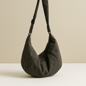 Puffer-style crossbody bag with thick strap for women | Brielle